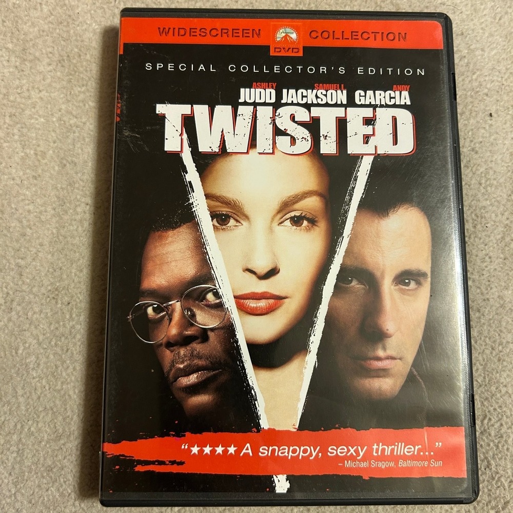 Twisted DVD 2004 Special Collector's Edition Ashley Judd Samuel L. Jackson